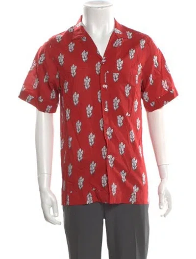 Pre-owned Jacquemus Printed Short Sleeve Shirt In Red