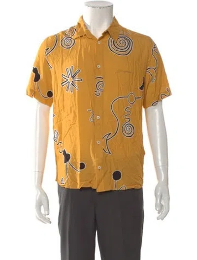 Pre-owned Jacquemus Printed Short Sleeve Shirt In Yellow