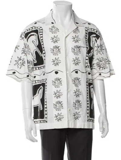 Pre-owned Jacquemus Printed Short Sleeve Western Shirt In Multi