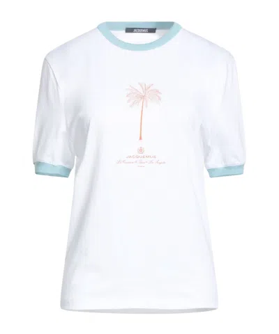 Jacquemus Printed Short-sleeved T-shirt In White