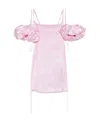 Jacquemus La Mini Robe Chouchou Dress Print Toile De Jouy Pink In White