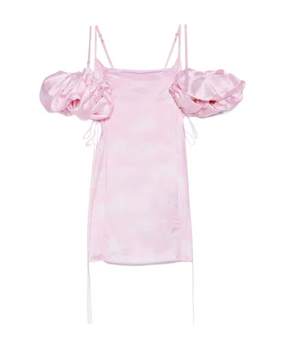 JACQUEMUS JACQUEMUS PUFFED SLEEVE MINI DRESS