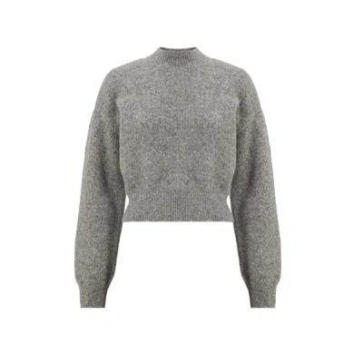Jacquemus Logo Intarsia Knit Jumper In Grey