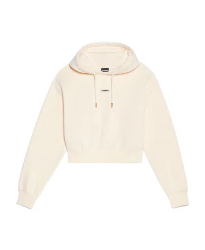 Jacquemus The Gros Grain Hoodie In Neutral