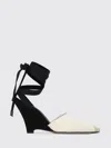 Jacquemus The High Espadrilles Colorblocked Wedge Mules In Neutral