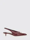 Jacquemus The "cubisto" Slingbacks In Burgundy