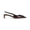 Jacquemus Duelo B Pumps With Circle And Square Patches In Brown