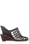 Jacquemus Mesh Les Doubles Tresses Mules In Brown