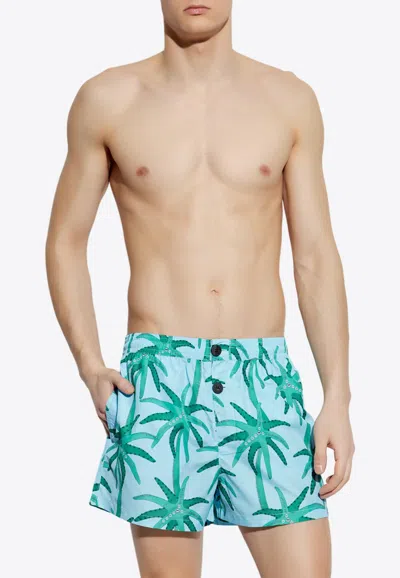 JACQUEMUS PUNTINI PRINTED SWIM SHORTS