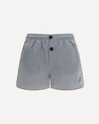 Jacquemus Puntini Swim Shorts In Gray