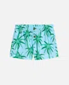 Jacquemus Le Maillot Puntini Light Blue Swimsuit With Elastic Waist And All-over Print In Tech Fabric Man