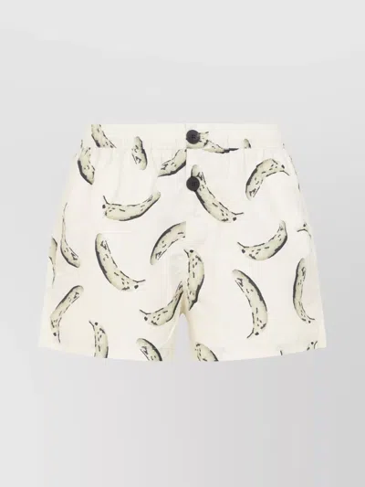 JACQUEMUS PUNTINI TRUNKS BANANA PRINT SWIM SHORTS