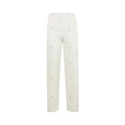 Pre-owned Jacquemus Pyjama Pant 'jacquard Lamb Stripes' | Tan | Men's Size 46 In Brown