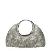 Jacquemus Python-embossed Leather Top Handle Bag In Black