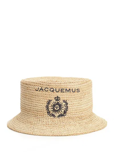 Jacquemus Raffia Fisherman Hat Hats Beige