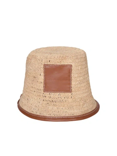 Jacquemus Raffia Hat In Brown