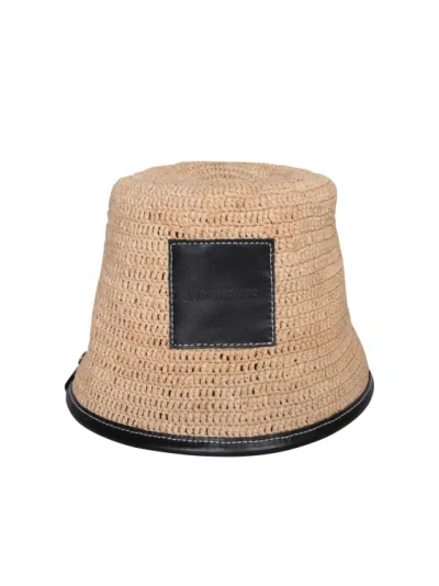 Jacquemus Le Bob Soli Bucket Hat In Brown