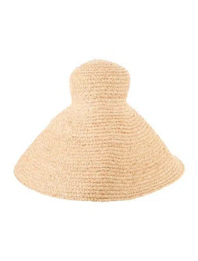 Pre-owned Jacquemus Raffia Hat In Neutrals