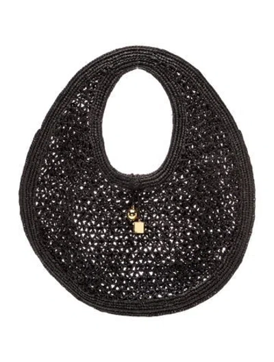Pre-owned Jacquemus Raffia Hobo In Black