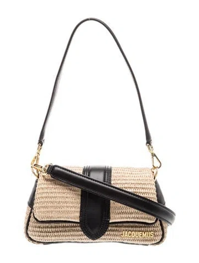 Pre-owned Jacquemus Raffia Le Petit Bambimou In Neutrals