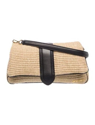 Pre-owned Jacquemus Raffia Shoulder Bag In Neutral