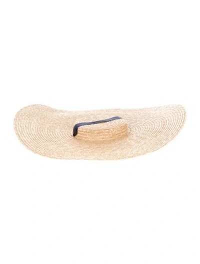 Pre-owned Jacquemus Raffia Sun Hat In Neutrals
