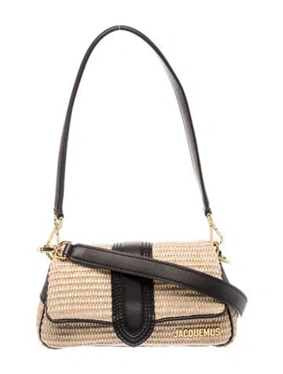 Pre-owned Jacquemus Raffia Top Handle Bag In Neutral