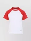 Jacquemus Raglan T-shirt With Red Sleeves And Subtle Logo