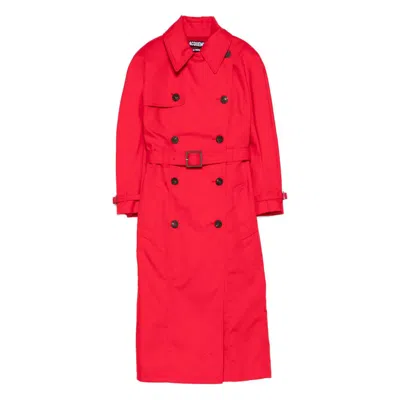 Jacquemus Citta Double-breasted Coat In Red