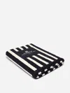 Jacquemus Striped Beach Towel In Navy Blue