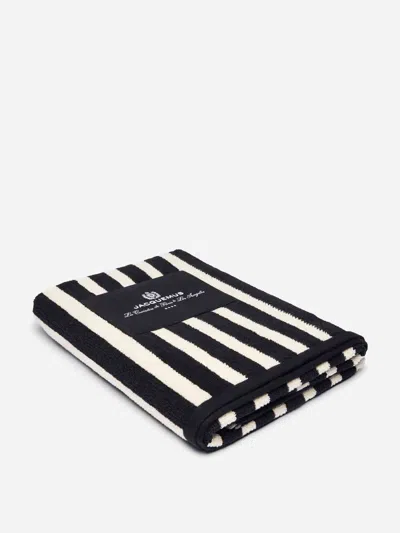 Jacquemus Rayures Beach Towel In Black