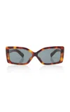 Jacquemus The Spiaggia Butterfly Sunglasses In Brown