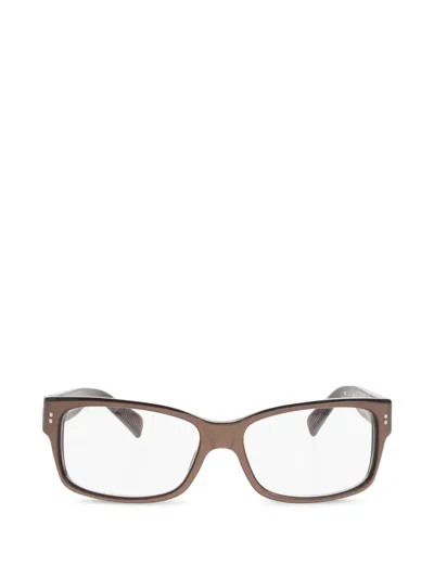 Jacquemus Rectangle-frame Glasses In Brown