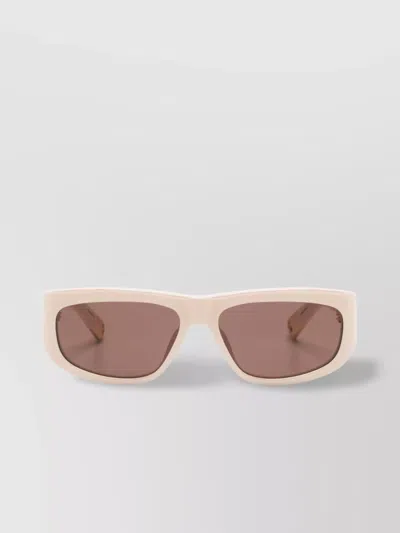 Jacquemus Rectangle-frame Sunglasses In Pink