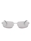 Jacquemus Rectangle-frame Sunglasses In Silver