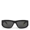 Jacquemus Rectangle Frame Sunglasses In Black