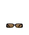 Jacquemus Rectangle Frame Sunglasses In Brown