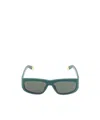 Jacquemus Rectangle Frame Sunglasses In Gray