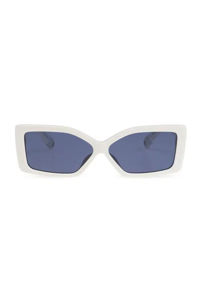 Jacquemus Rectangle Frame Sunglasses Sunglasses In White