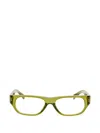 Jacquemus Rectangle-frame Glasses In Green