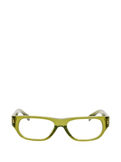 Jacquemus Rectangle-frame Glasses In Green
