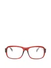 Jacquemus Rectangle-frame Glasses In Red