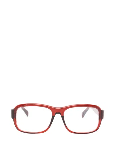 Jacquemus Rectangle-frame Glasses In Red
