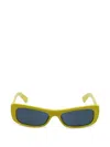 Jacquemus Rectangle-frame Sunglasses In Yellow