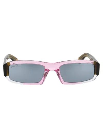 JACQUEMUS RECTANGULAR FRAME SUNGLASSES