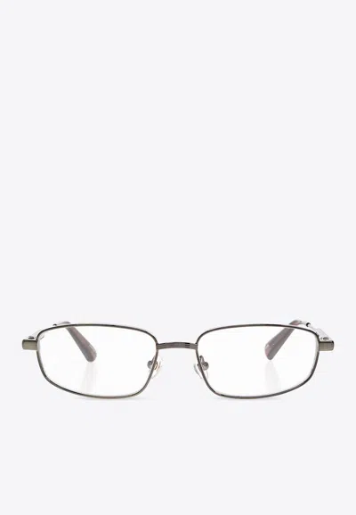 Jacquemus Rectangular-framed Optical Glasses In Transparent