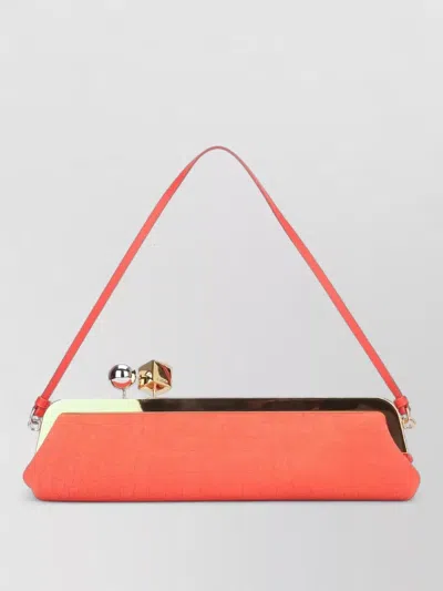 Jacquemus Rectangular Salon Clutch Bag Shoulder Strap