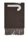 Jacquemus Rectangular Scarf In Black
