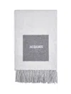 Jacquemus Rectangular Scarf In White