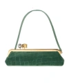 Jacquemus Crocodile-effect Clasp Tote Bag In Green